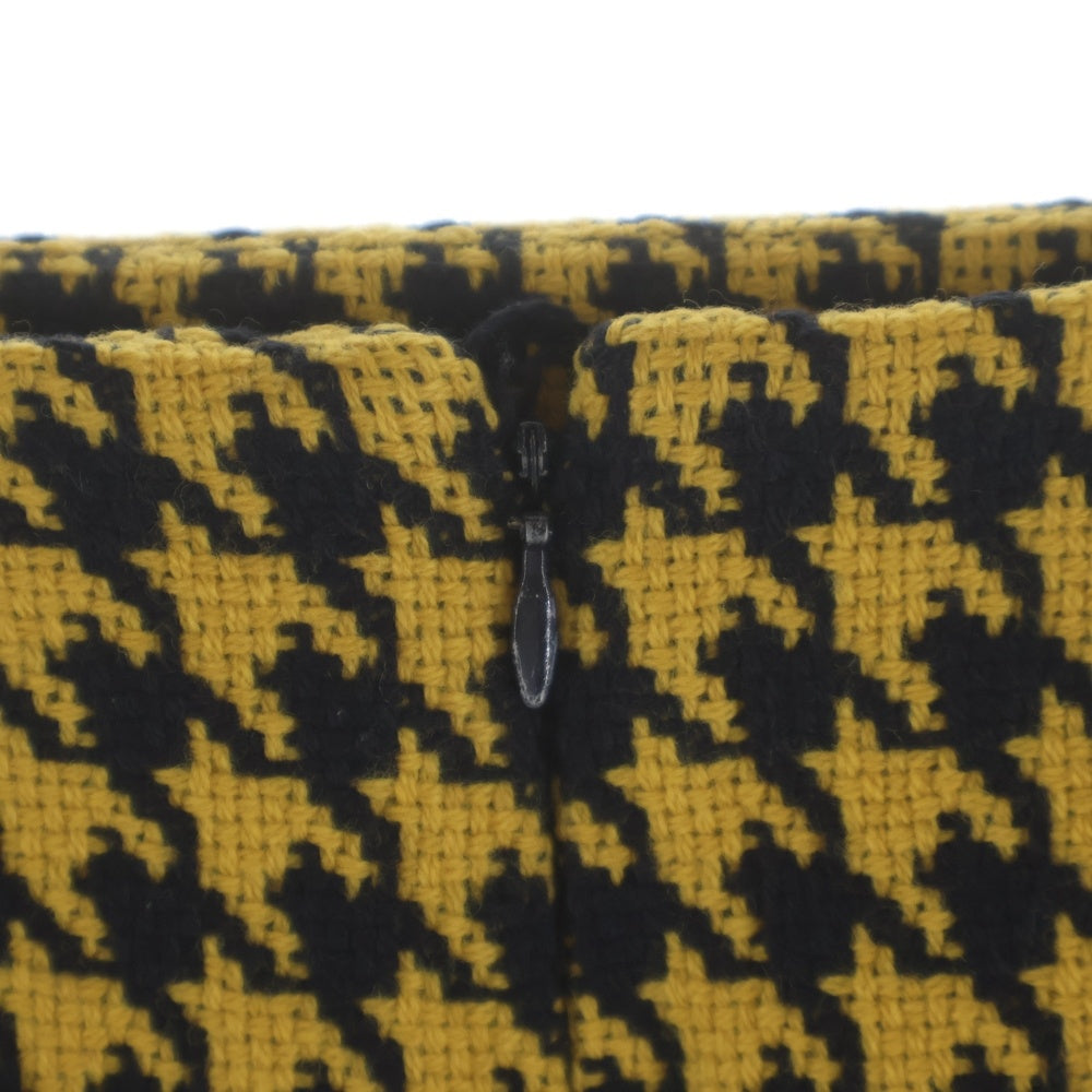 CELINE(セリーヌ) ツイード スカート 38 イエロー レディース