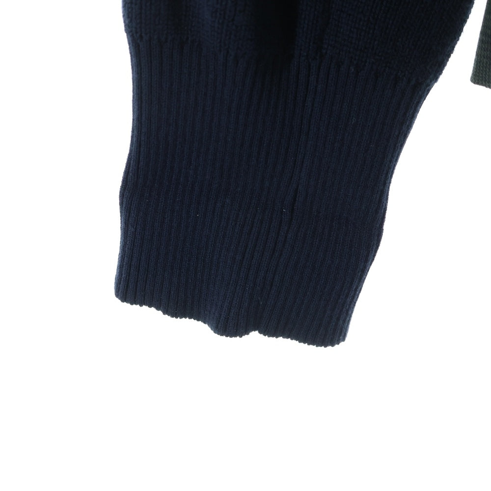 Sacai(サカイ) sacai Suiting x Knit Jacket ウール グレンチェック/ニット切り替えカーディガン2Bテーラードジャケット グリーン/ネイビー #2 25-08041 レディース