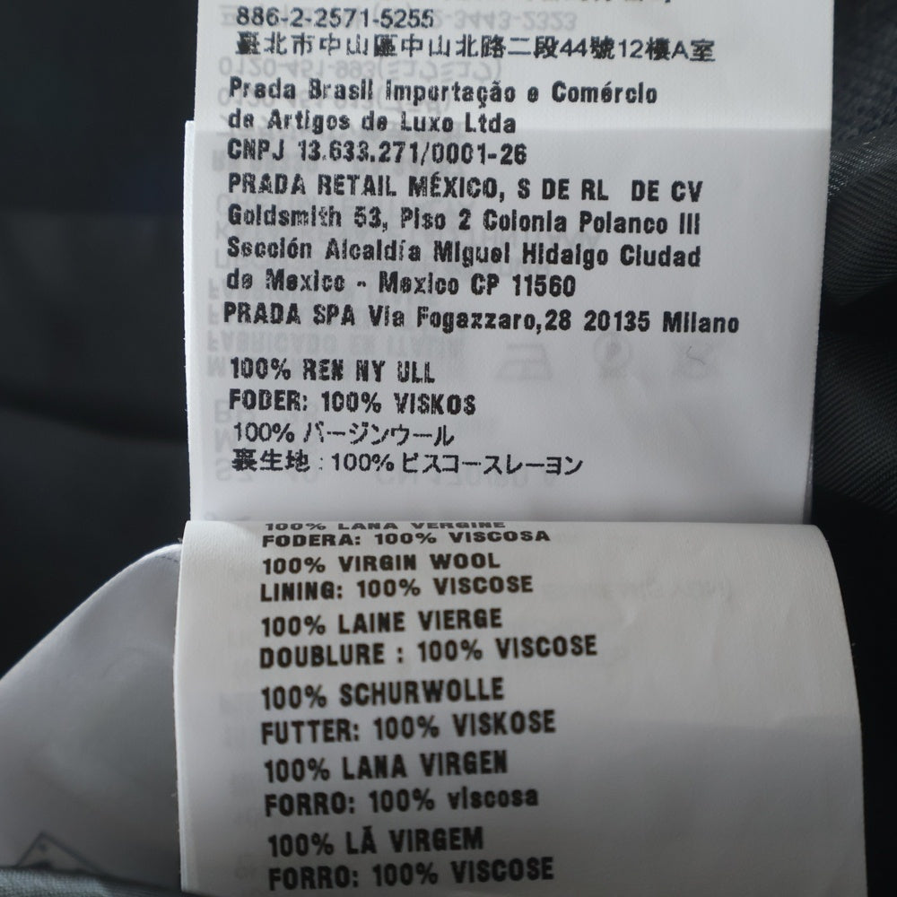 miumiu(ミュウミュウ) ノーカラーロングコート ブラック #40 MS2054 レディース