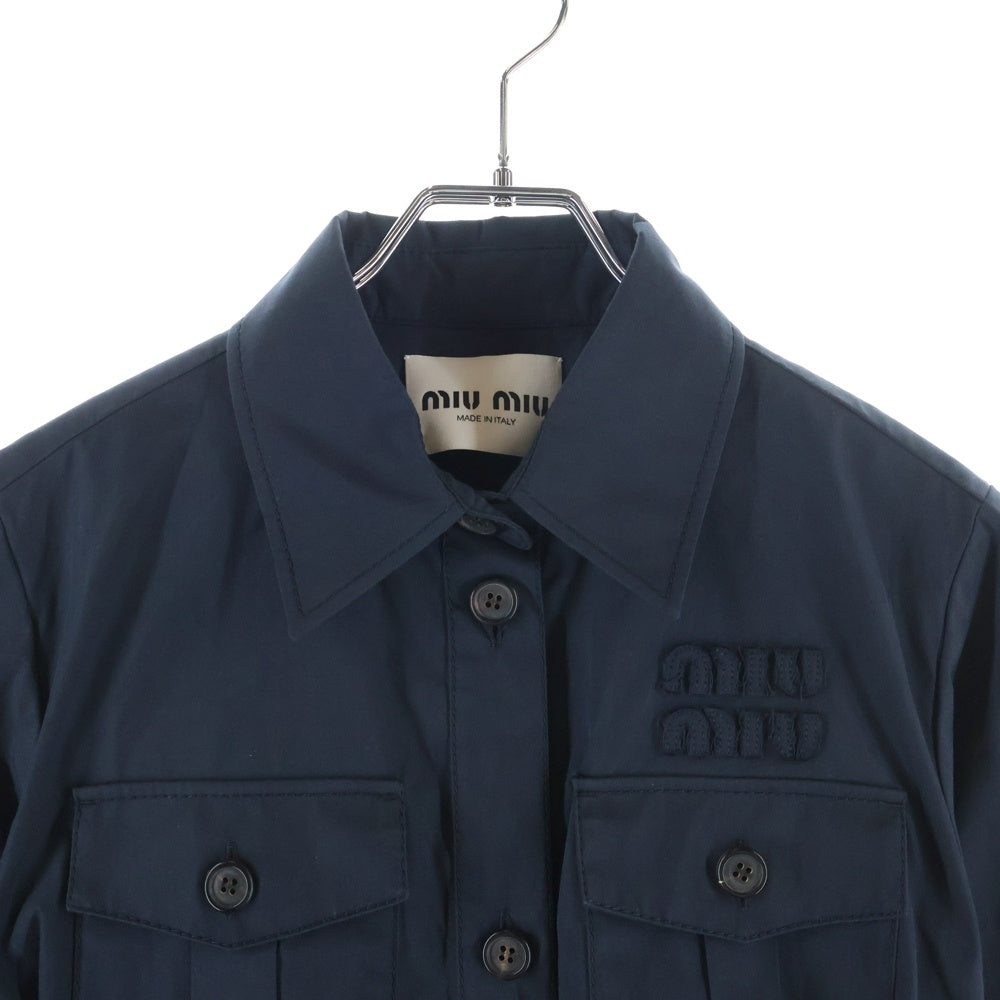 miumiu(ミュウミュウ) コットンシャツドレス ブラック #38 MF5710 レディース
