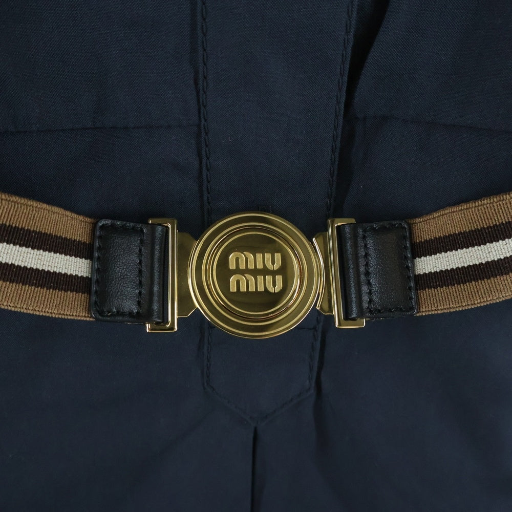 miumiu(ミュウミュウ) コットンシャツドレス ブラック #38 MF5710 レディース