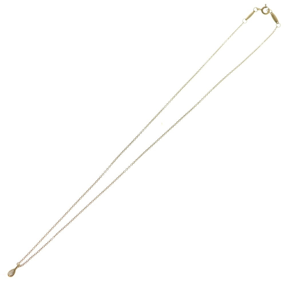 TIFFANY & Co.(ティファニー) バイザヤード ペアシェイプ ダイヤネックレス ペンダント チェーン ゴールド Au750YG レディース