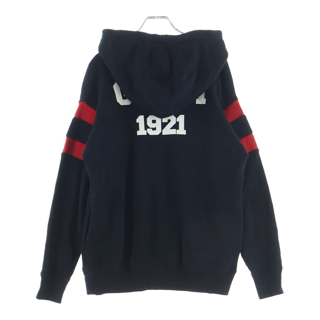 GUCCI(グッチ) 21AW 100周年 MUSIC IS MINE ロゴプリント プルオーバースウェット パーカー ブラック 660282 レディース