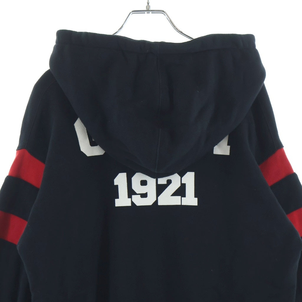 GUCCI(グッチ) 21AW 100周年 MUSIC IS MINE ロゴプリント プルオーバースウェット パーカー ブラック 660282 レディース
