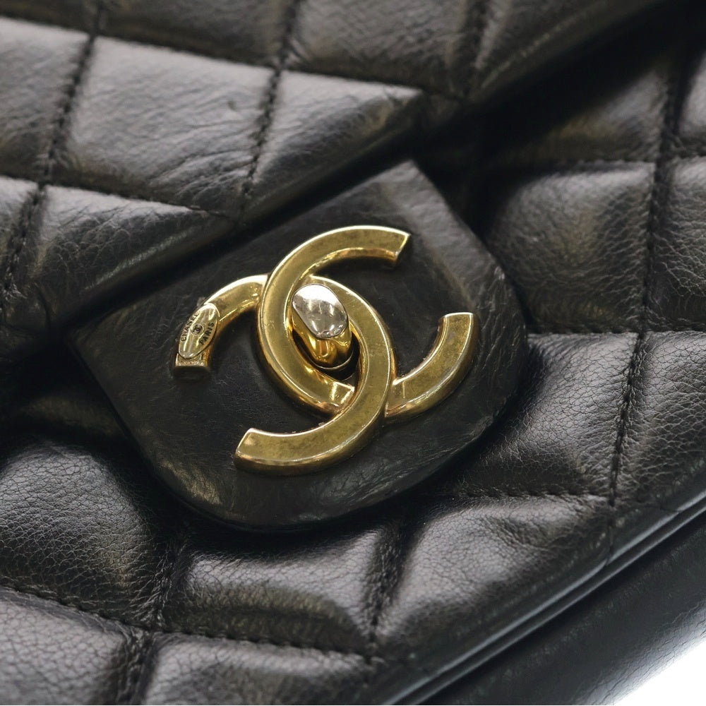 CHANEL(シャネル) マトラッセ チェーショルダーバッグ ブラック ラムスキン ショルダーバッグ ゴールド金具 スライドアジャスター レディース