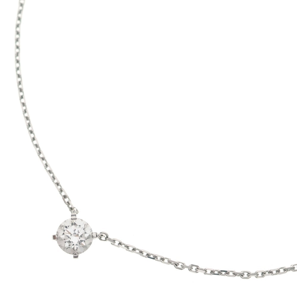 Cartier(カルティエ) 1895 ソリテール ダイヤ ネックレス ペンダント チェーン ホワイトゴールド 750WG レディース
