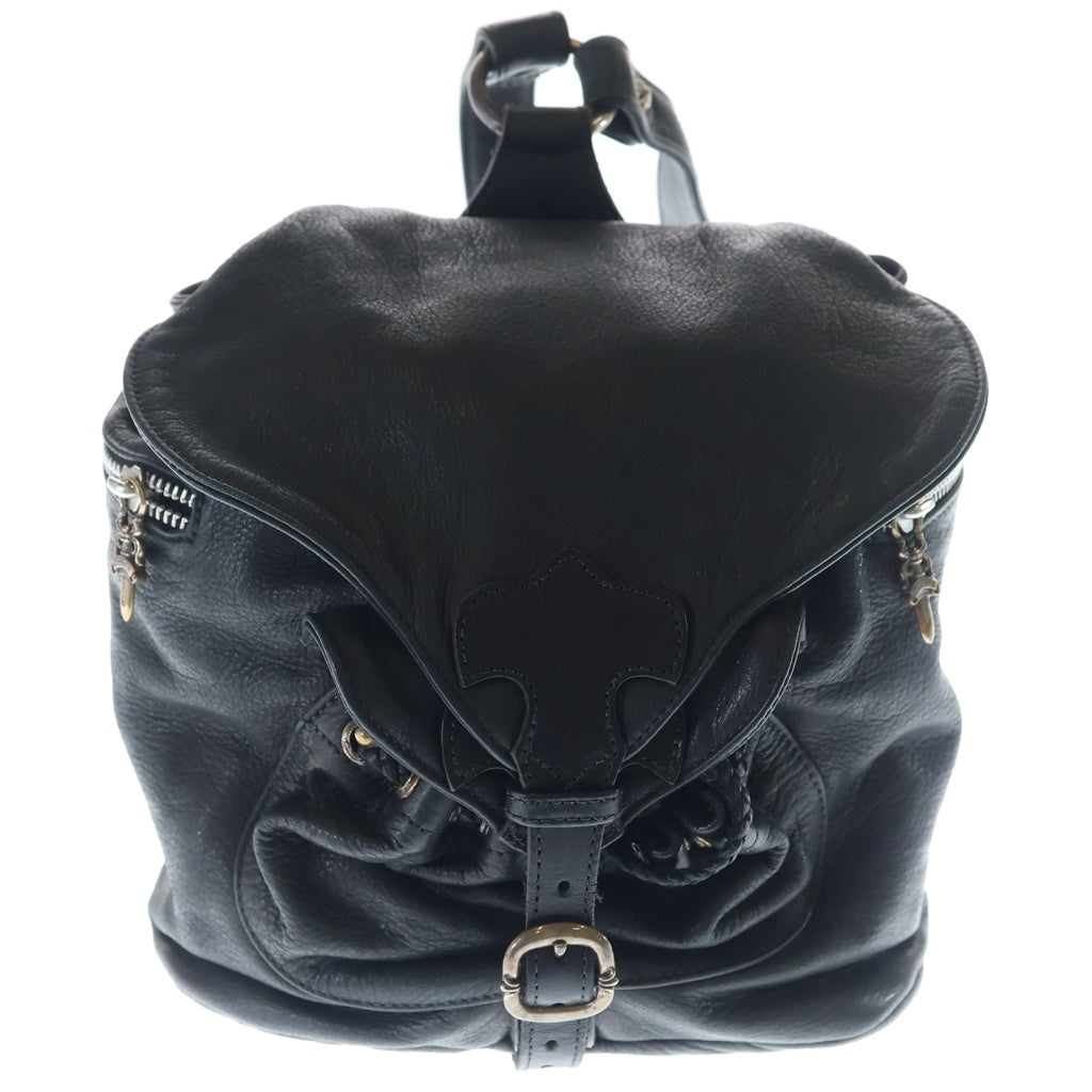 CHROME HEARTS(クロムハーツ) FLERKNEE MINI BACKPACK フレアニー ダガージップ レザー ミニ バックパック リュックサック ブラック