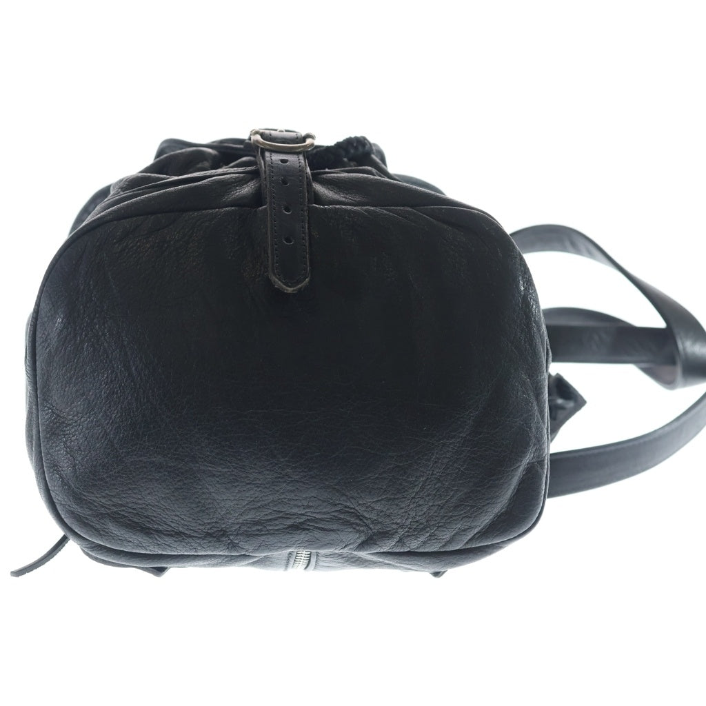 CHROME HEARTS(クロムハーツ) FLERKNEE MINI BACKPACK フレアニー ダガージップ レザー ミニ バックパック リュックサック ブラック