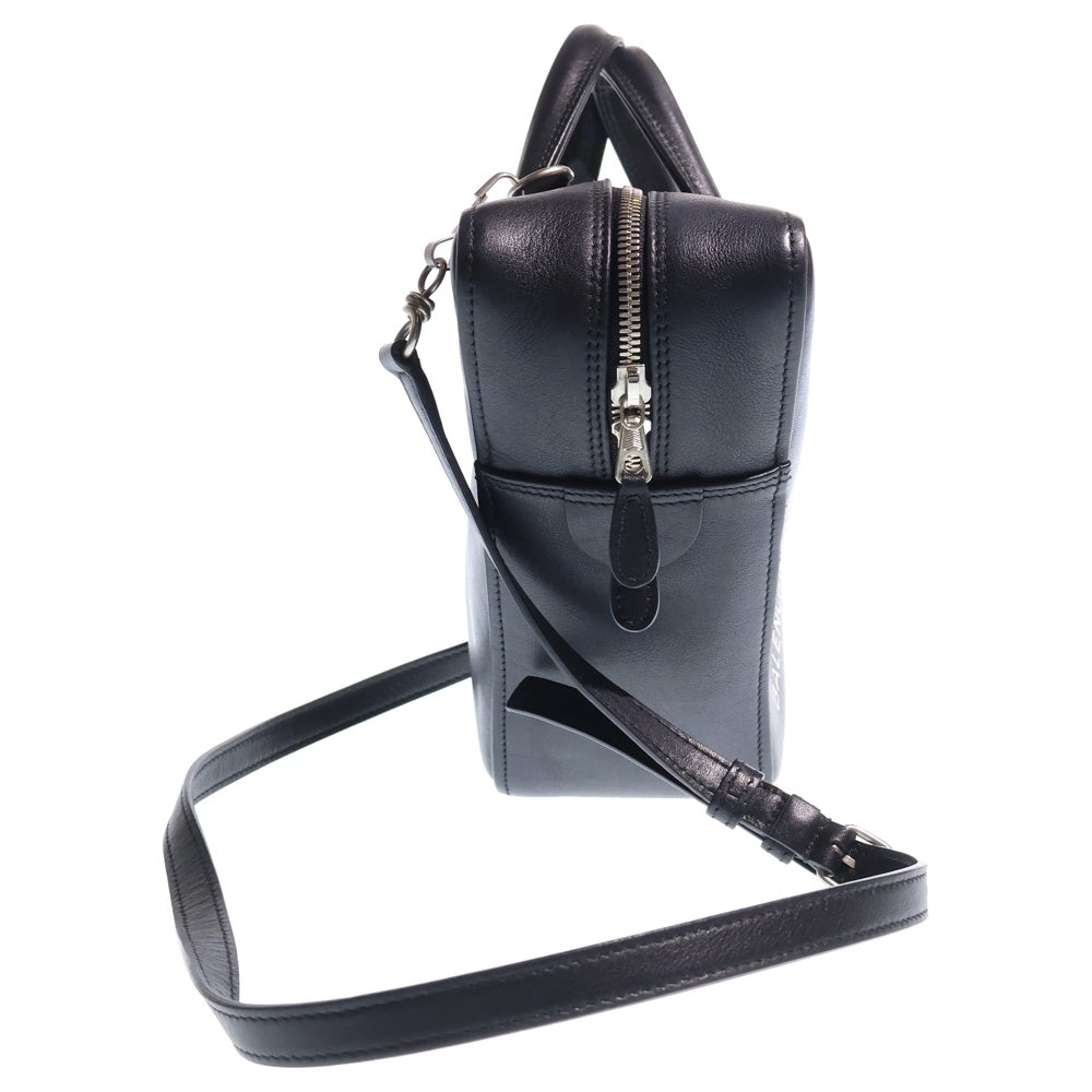 BALENCIAGA(バレンシアガ) トライアングル 2WAYハンドバッグ ショルダーバッグ ブラック レザー 476975 シルバー金具 レディース