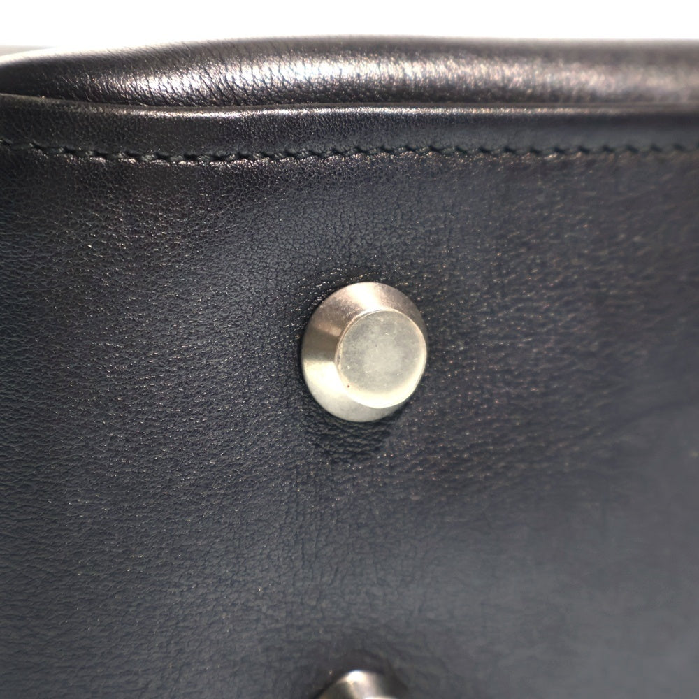 BALENCIAGA(バレンシアガ) トライアングル 2WAYハンドバッグ ショルダーバッグ ブラック レザー 476975 シルバー金具 レディース