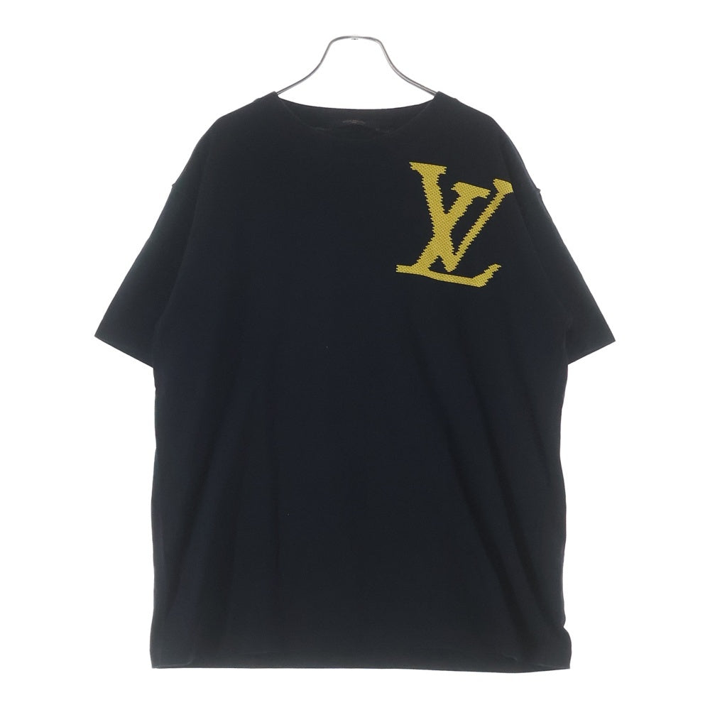 LOUIS VUITTON(ルイヴィトン) 19SS LVブリックロゴプリント クルーネック 半袖Tシャツ カットソー ブラック RM191 LVO HGY97W レディース