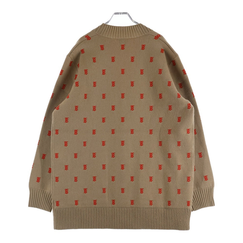 BURBERRY(バーバリー) TBモノグラム ニットカーディガン ブラウン #L レディース