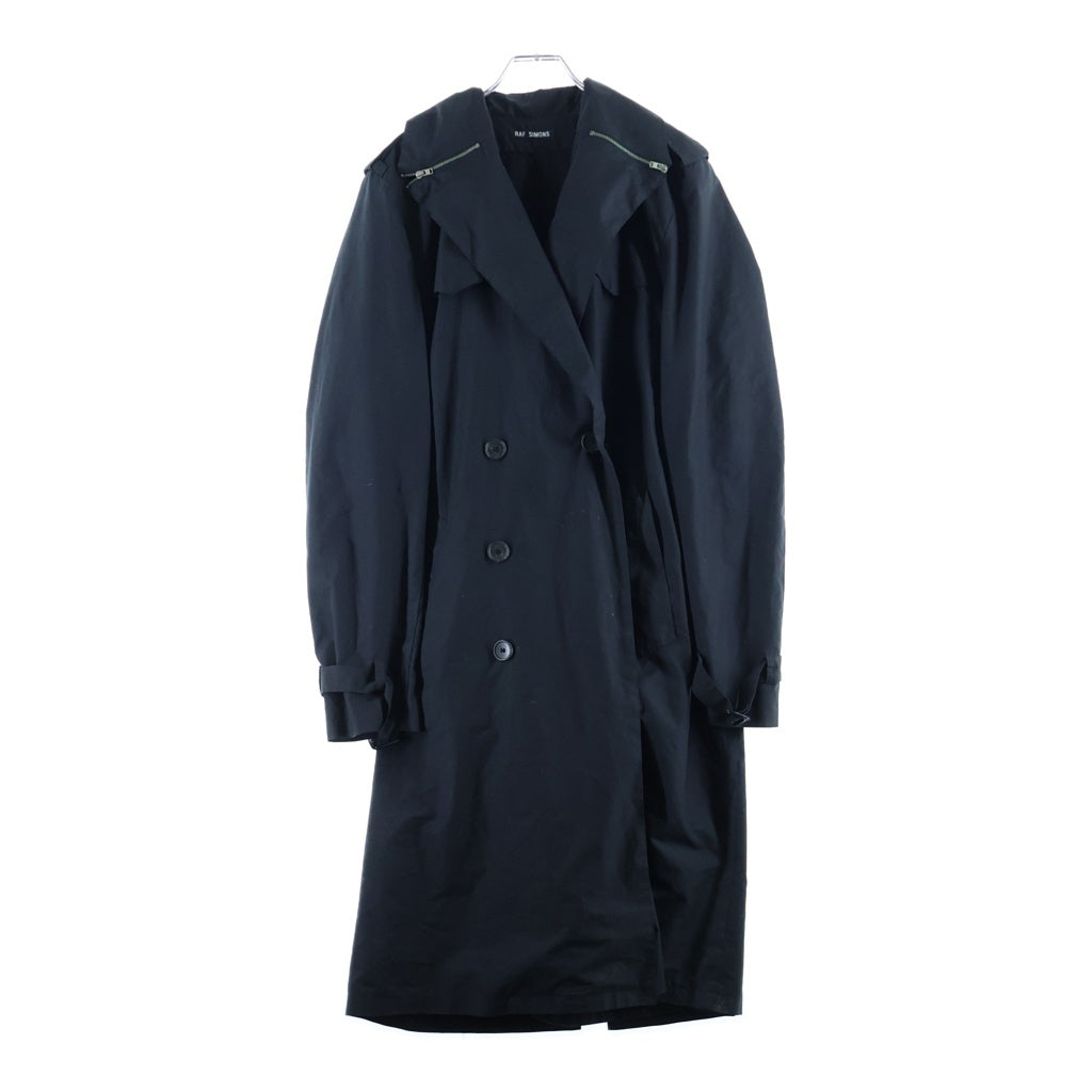 RAF SIMONS(ラフシモンズ) ロングトレンチコート ブラック