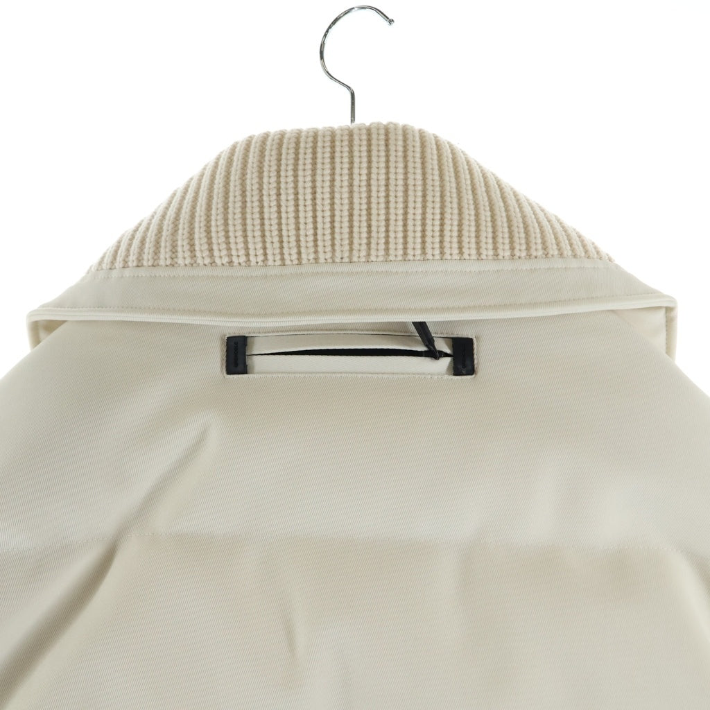 MONCLER(モンクレール) 17AW COURMAYEUR クールマイユール ニット切り替え ジップアップ ダウンジャケット アイボリー C20974188595 57838