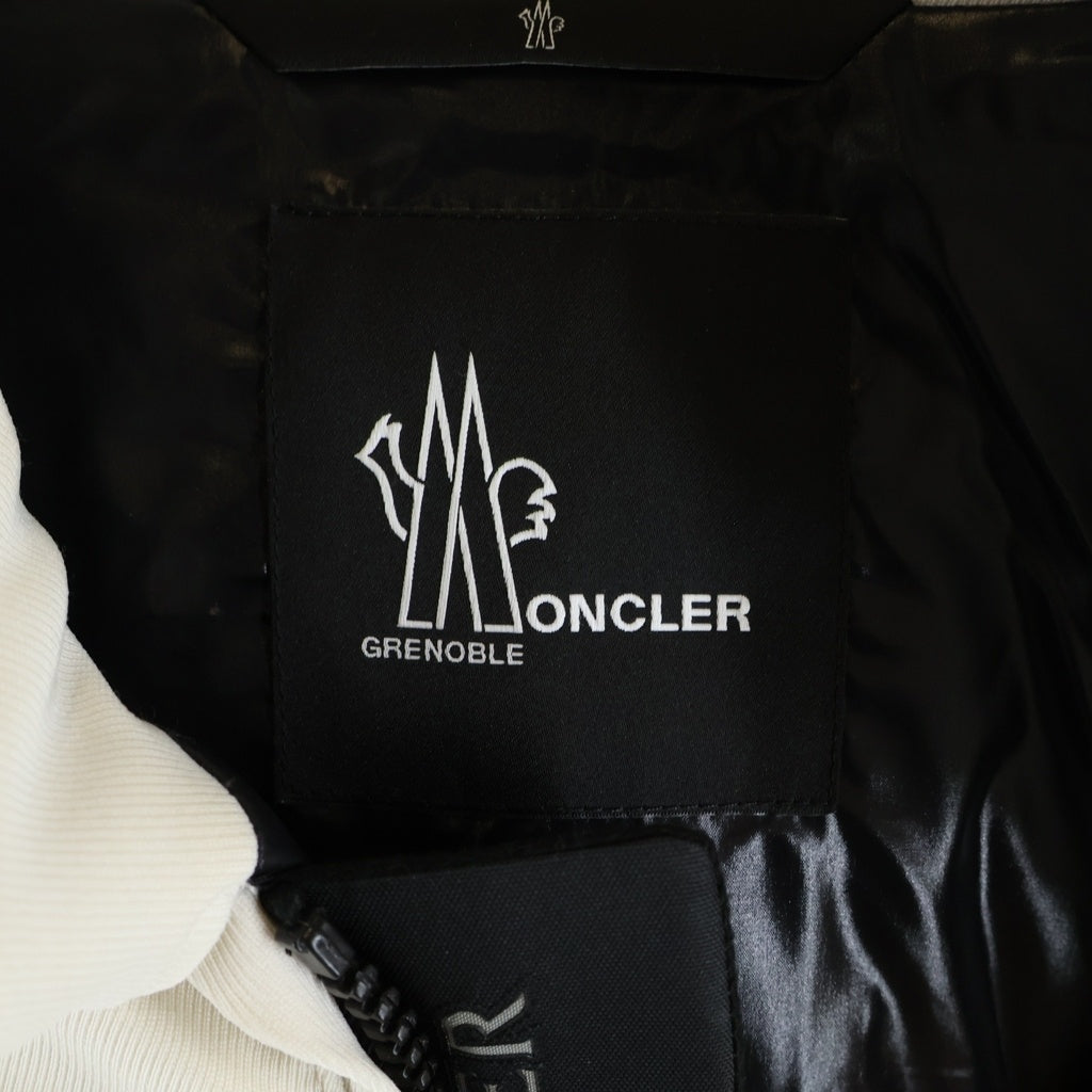 MONCLER(モンクレール) 17AW COURMAYEUR クールマイユール ニット切り替え ジップアップ ダウンジャケット アイボリー C20974188595 57838