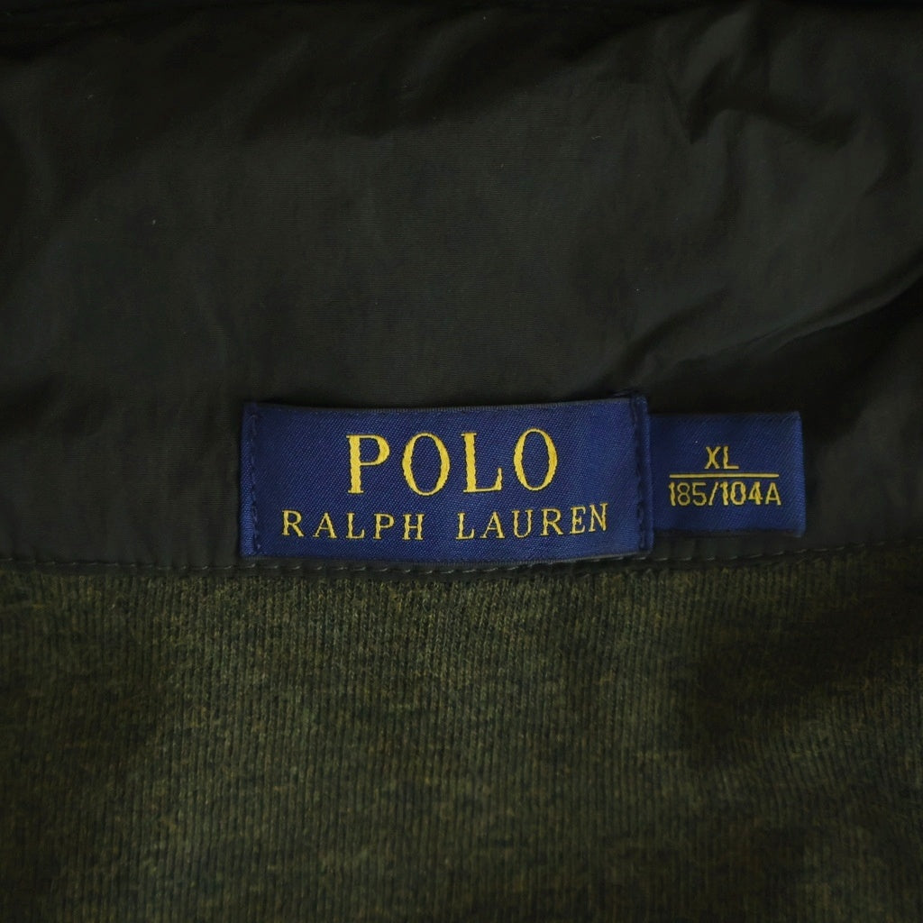 POLO RALPH LAUREN(ポロラルフローレン) ナイロン切り替え スタンドカラー ジップアップジャケット グリーン