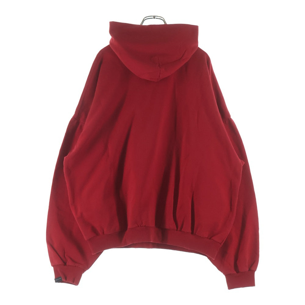 BALENCIAGA(バレンシアガ) Germany Kisses プリント プルオーバー スウェットパーカー フーディー レッド 761458