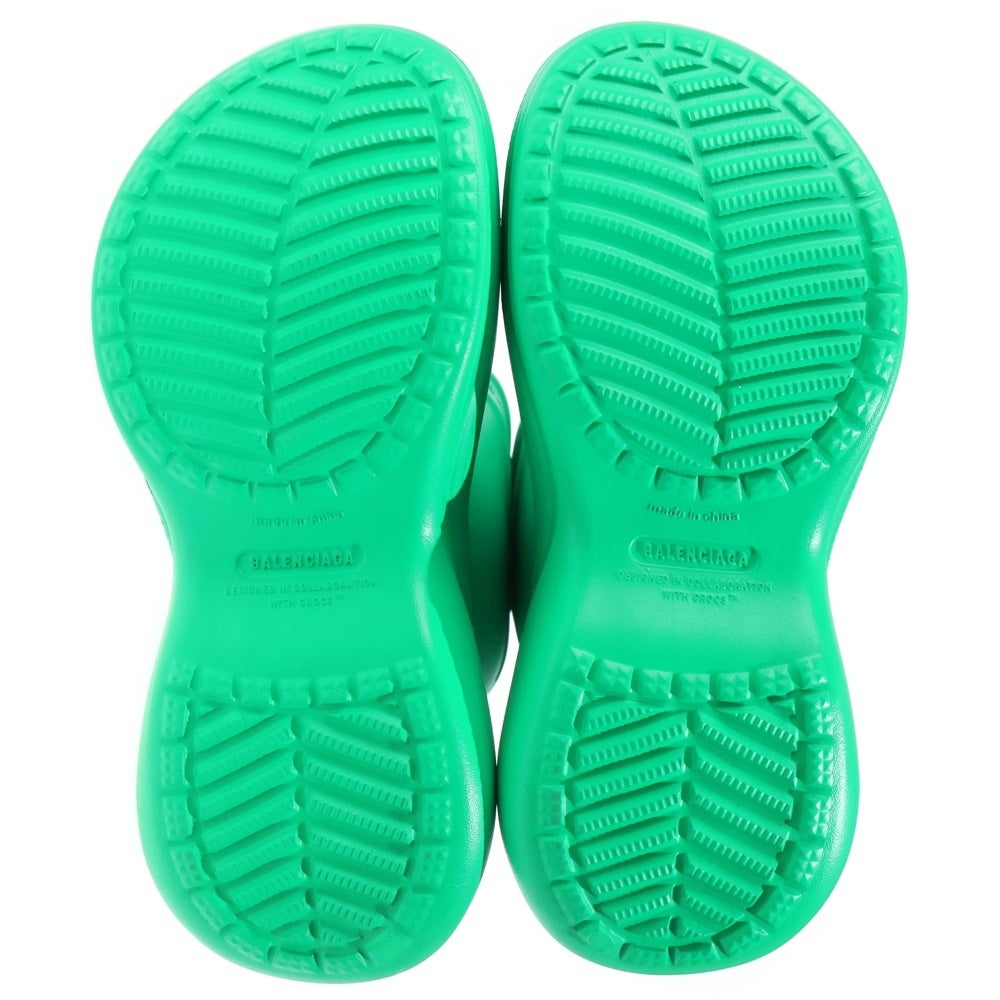 BALENCIAGA(バレンシアガ) RUBBER CROCS BOOTS ラバー クロックス ロングブーツ グリーン レディース 677388
