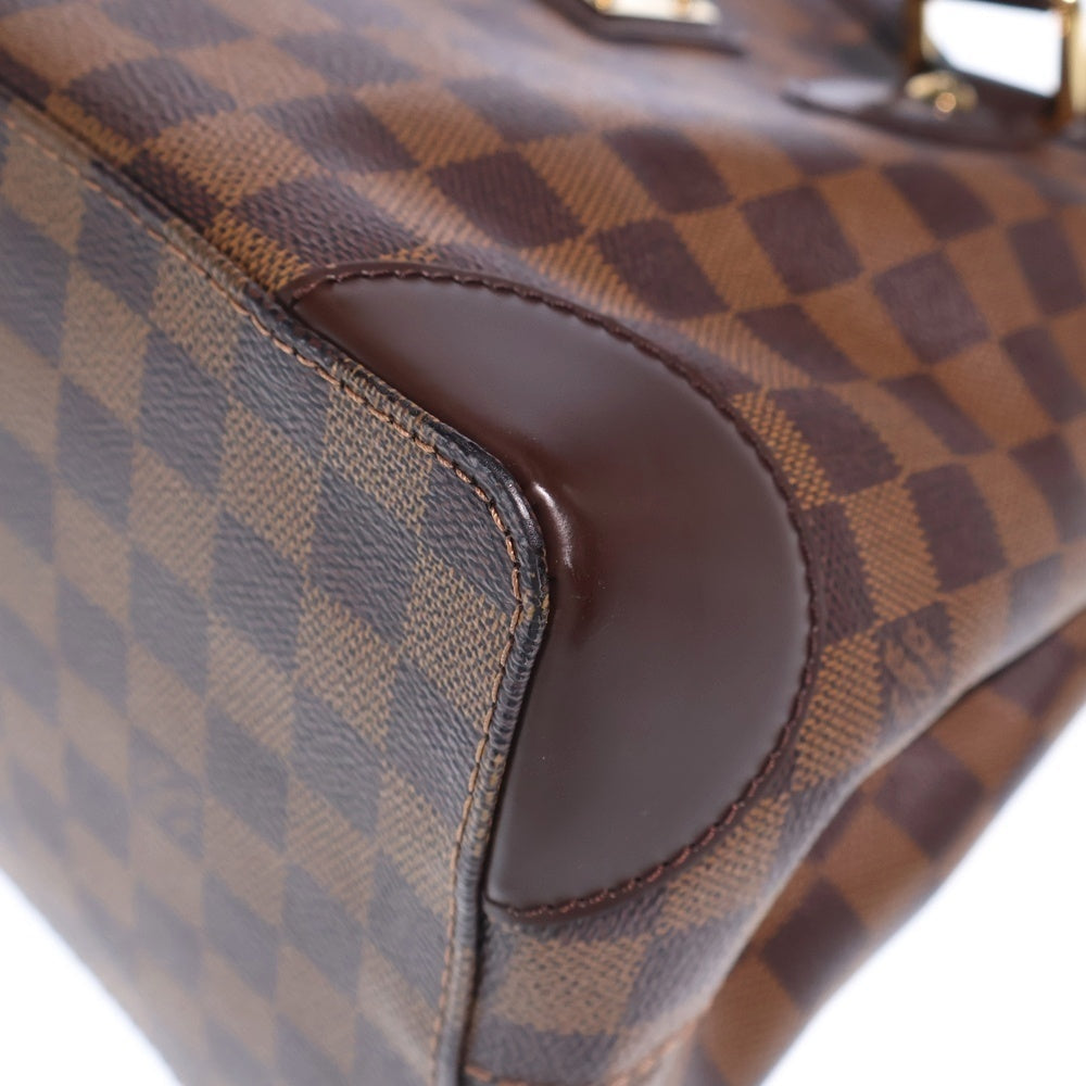 LOUIS VUITTON(ルイヴィトン) ルイヴィトン ダミエ ハムステッドPM トートバッグ ハンドバッグ ブラウン レザー×PVC N51205 ゴールド金具 レディース