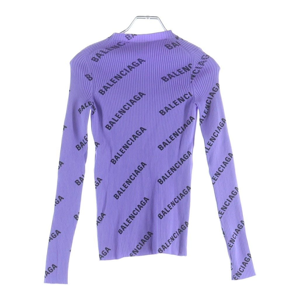 BALENCIAGA(バレンシアガ) ロゴ ニット パープル XS 555321 レディース