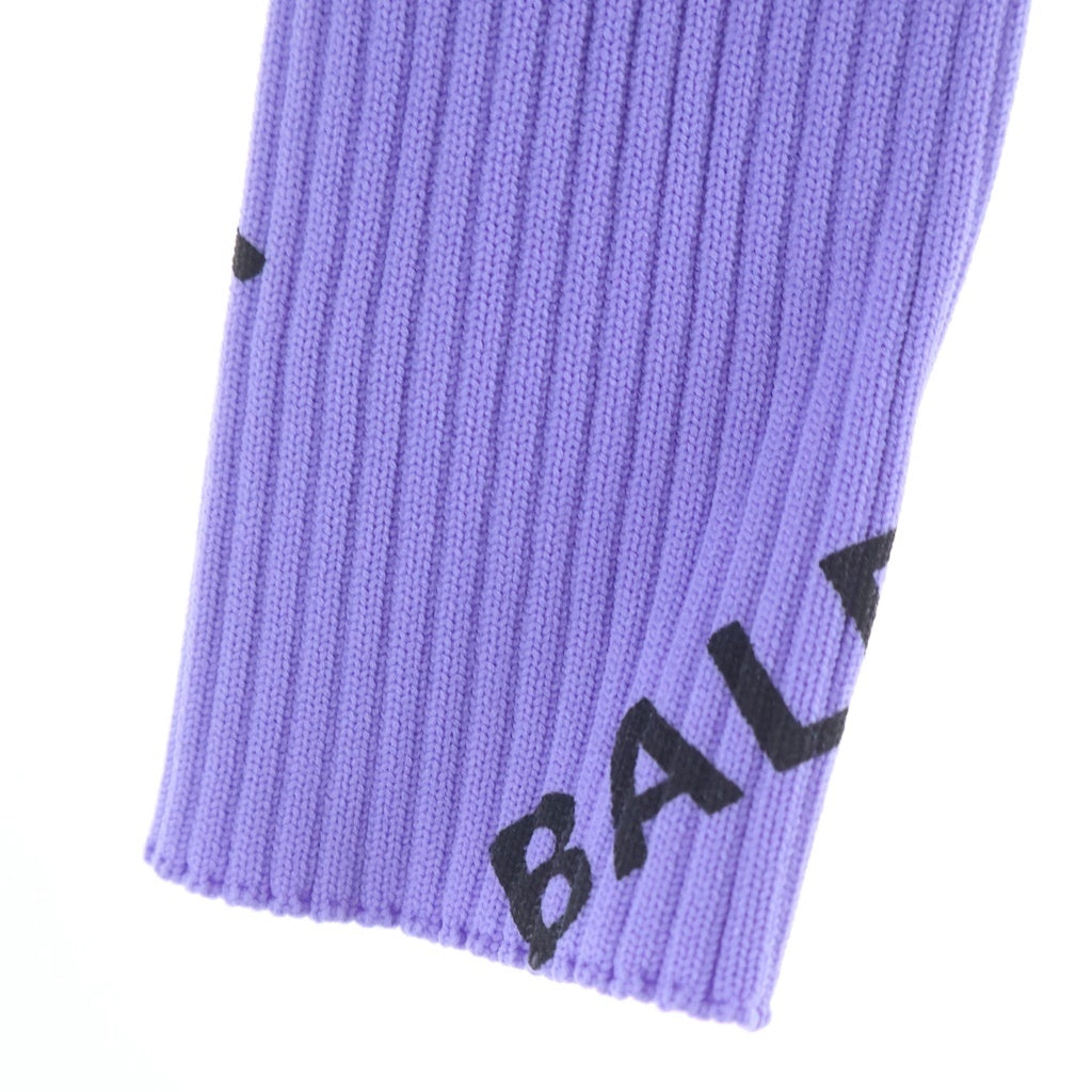 BALENCIAGA(バレンシアガ) ロゴ ニット パープル XS 555321 レディース