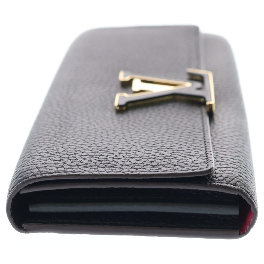 LOUIS VUITTON(ルイヴィトン) ポルトフォイユ カプシーヌ トリヨン レザー ロングウォレット 長財布 ブラック ICタイプ M61248 レディース