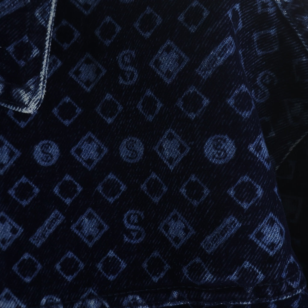 SUPREME(シュプリーム) 24FW Flocked Denim Trucker Jacket デニムジャケット インディゴブルー #S
