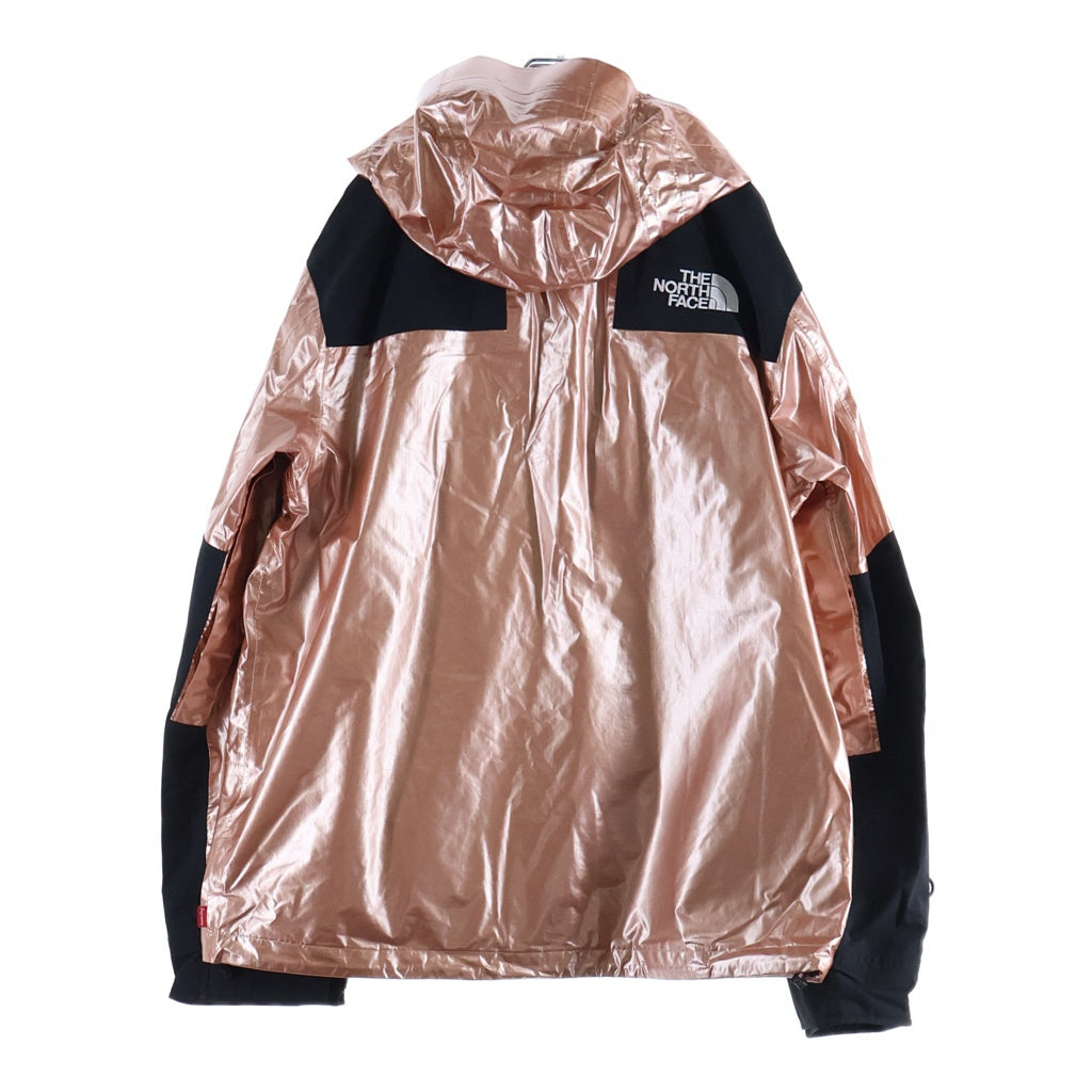 SUPREME(シュプリーム) Metallic Mountain Parka ナイロンジャケット ライトアウター ローズゴールド ピンク×ブラック #L