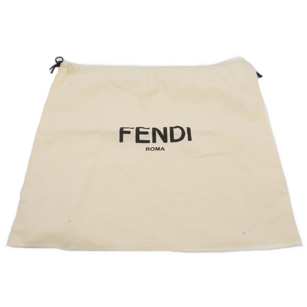 FENDI(フェンディ) フェンディ ラナウェイ 2WAYハンドバッグ ショルダーバッグ ブルー レザー×パイソン ゴールド金具 シルバー金具 レディース