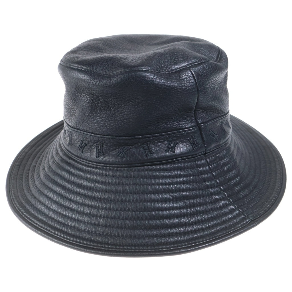 HERMES(エルメス) エルメス バケットハット ブラック レザー 58
