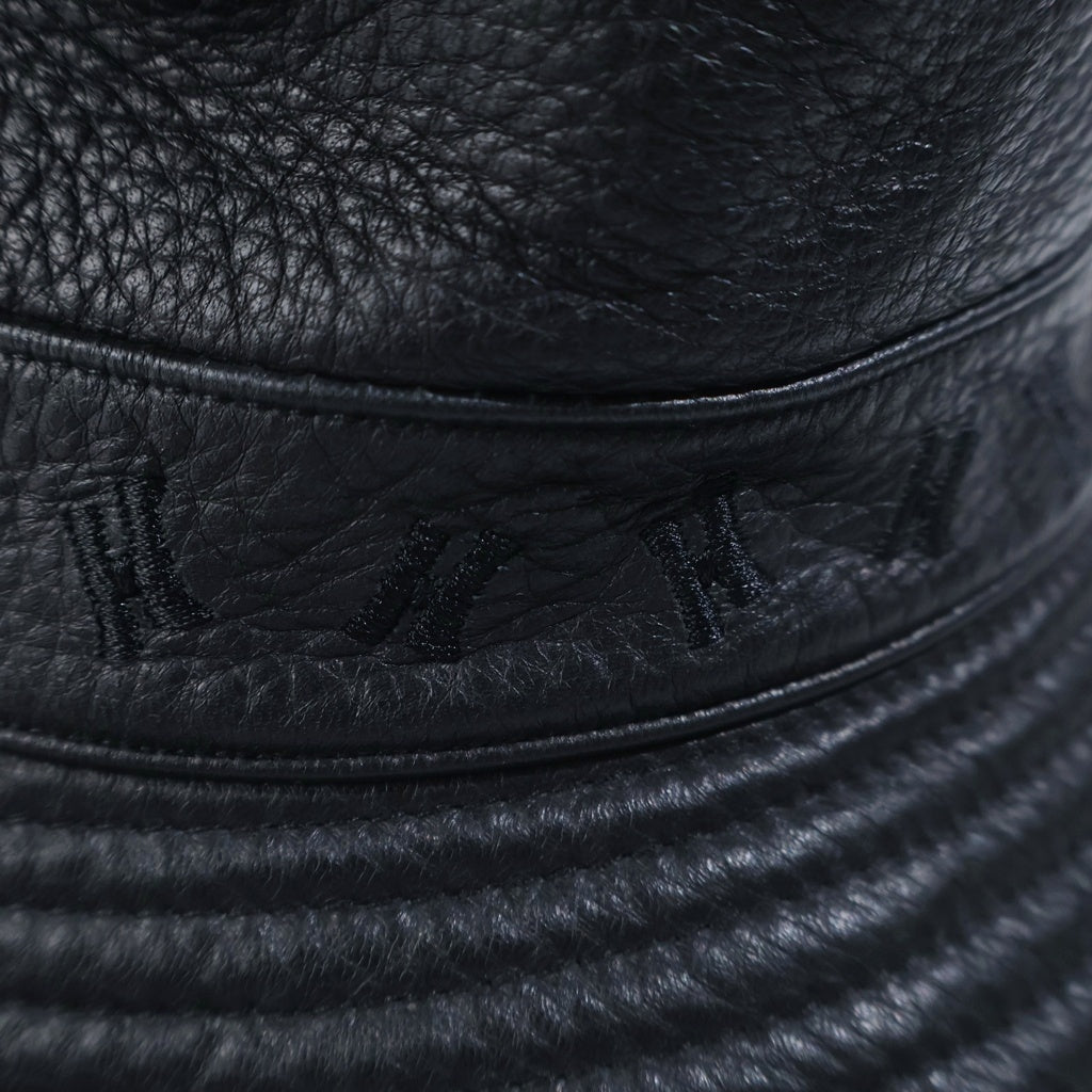 HERMES(エルメス) エルメス バケットハット ブラック レザー 58