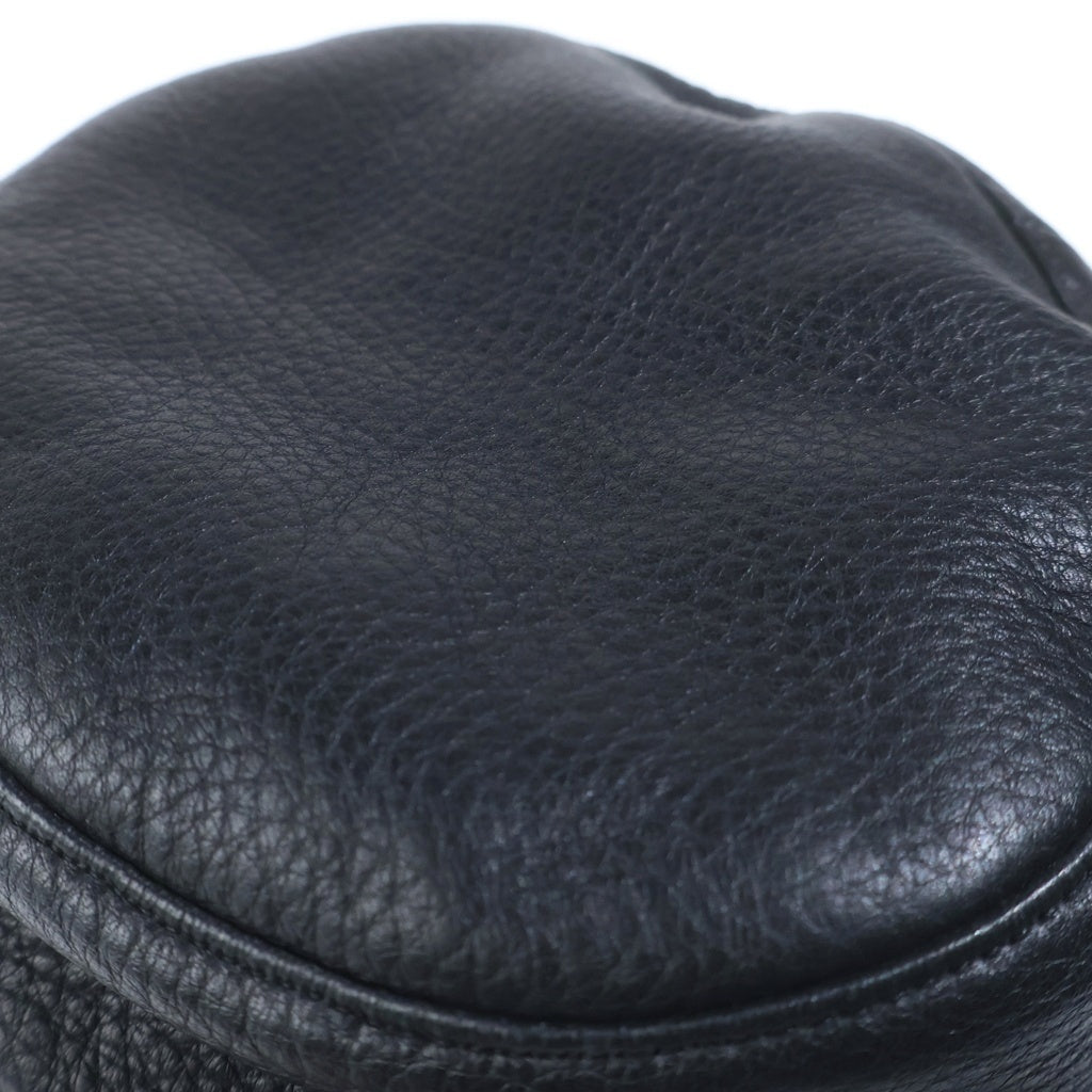 HERMES(エルメス) エルメス バケットハット ブラック レザー 58