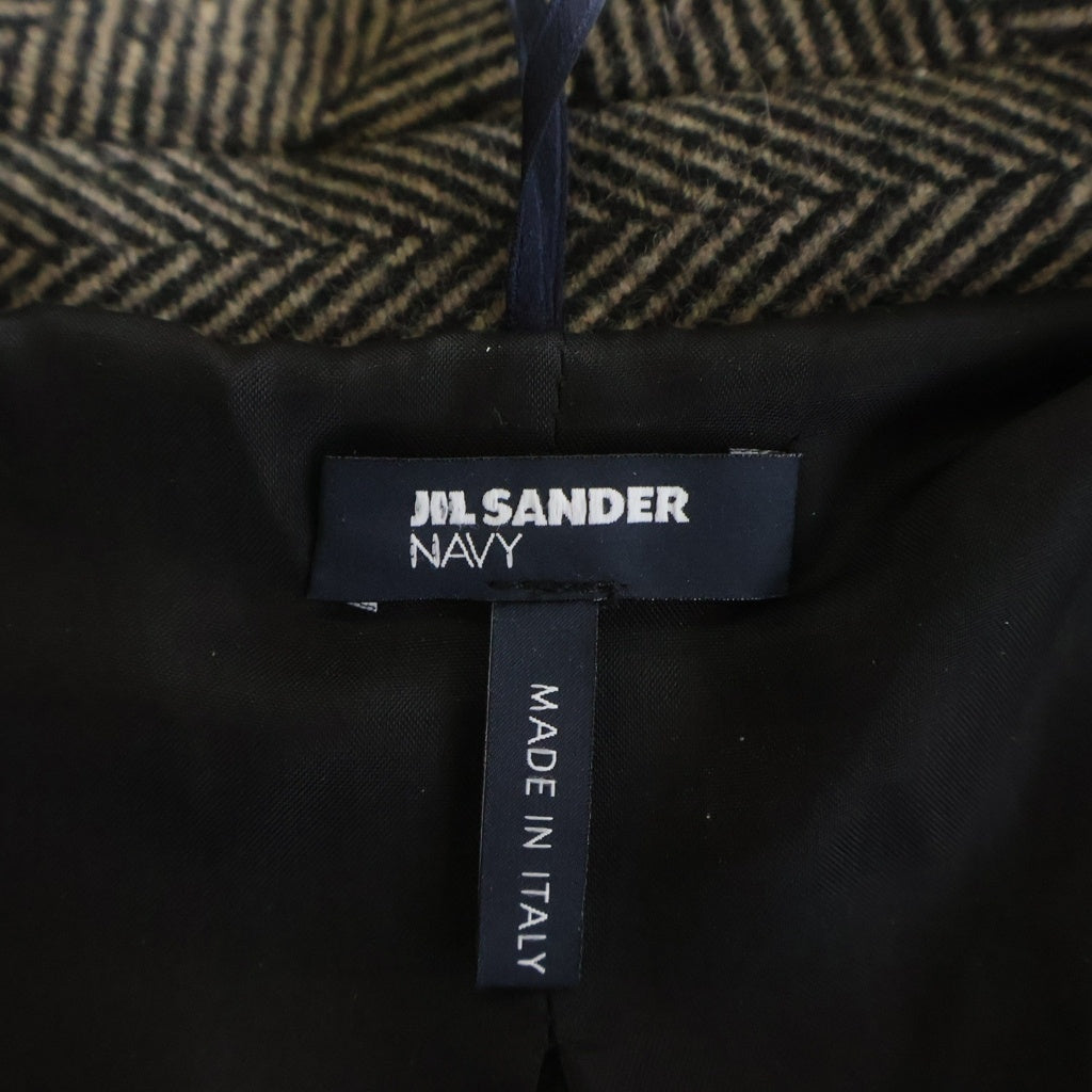 JIL SANDER NAVY(ジルサンダーネイビー) ジルサンダーネイビー ダブルブレストジャケット 36 ブラウン JDJ558CJJ006A72 レディース