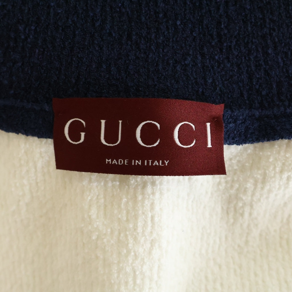 GUCCI(グッチ) グッチ ウェブニットカーディガン ホワイト×レッド×ネイビー S 788802 XKD13 レディース