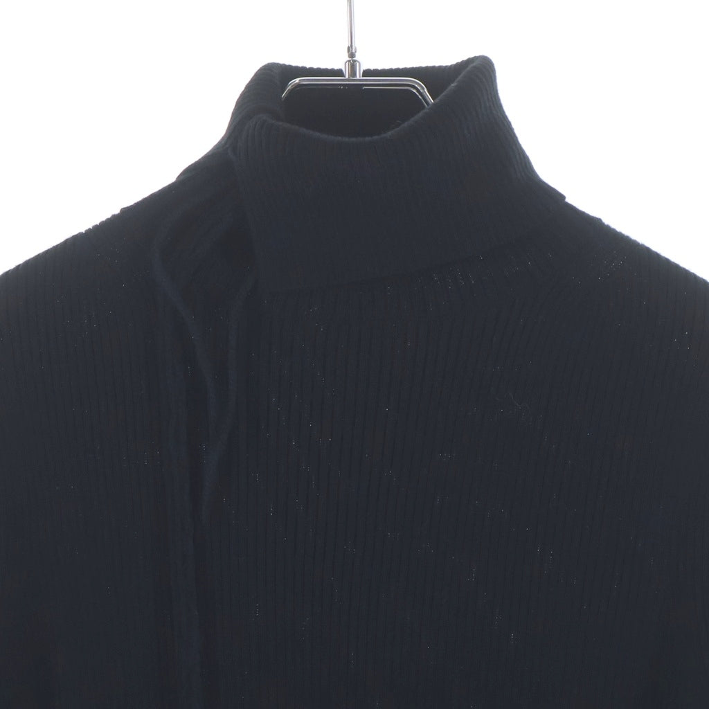 B Yohji Yamamoto(ビー ヨウジヤマモト) ヨウジヤマモト フロントスリットニットトップ ブラック 2 YU-K54-149 レディース