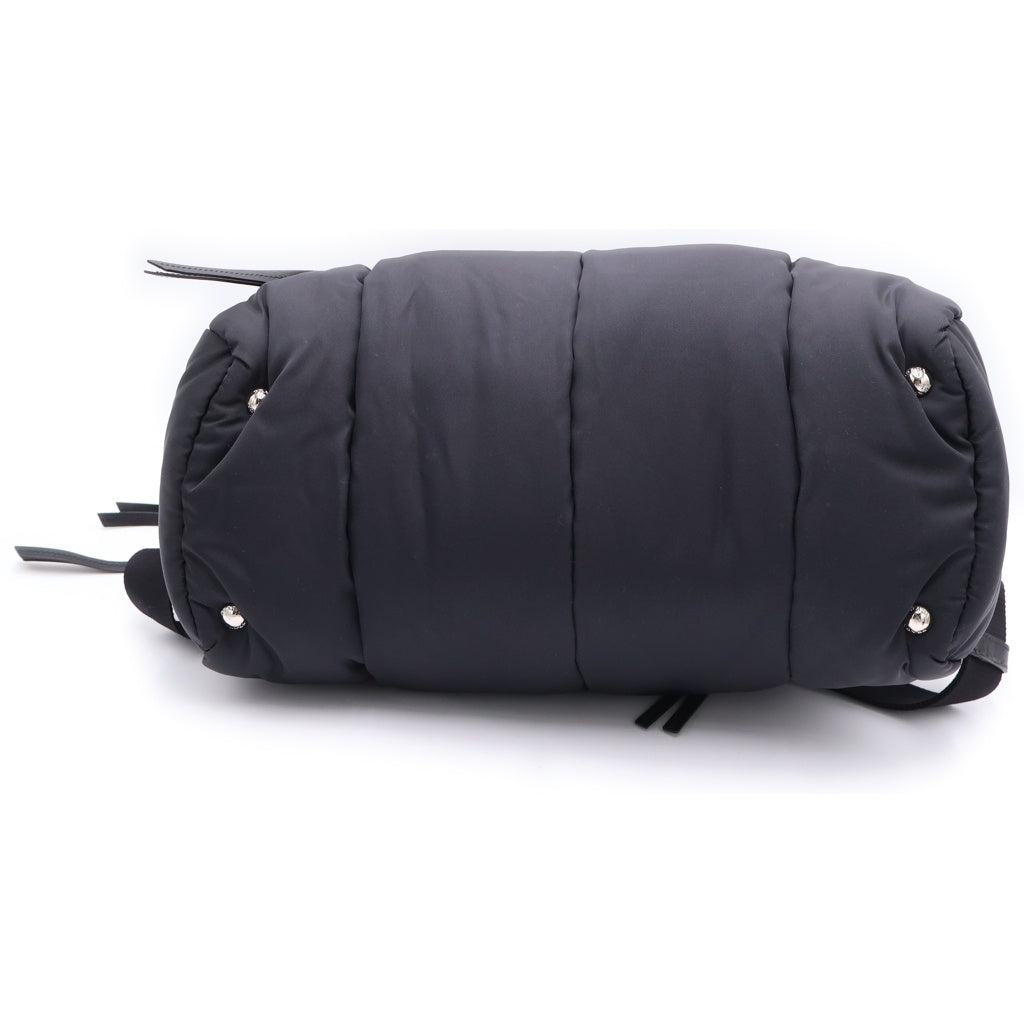 PRADA(プラダ) ボンバー テスート 2WAY ハンドバッグ ショルダーバッグ ブラック ナイロン BL0881 シルバー金具 レディース