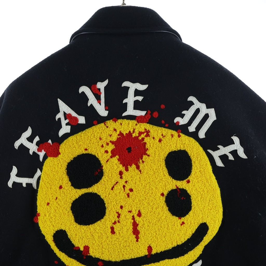 SAINT MICHAEL セントマイケル 24AW ×カクタスプラントフリーマーケット CP VARSITY JKT 刺繍 バーシティー スタジアムジャケット スタジャン ブルゾン SM-YS1-0000-C08 SAINT MICHAEL(セントマイケル) 24AW ×カクタスプラントフリー