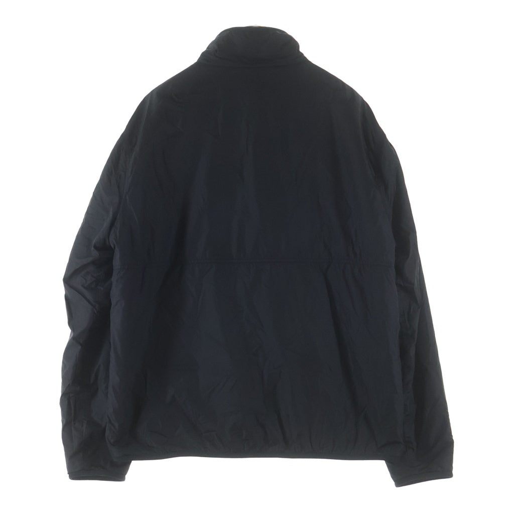 MONCLER(モンクレール) ラバーワッペンロゴ リバーシブル ナイロン ボアフリース ジップアップ ジャケット ブラック/ホワイト F20918G77000 899AJ