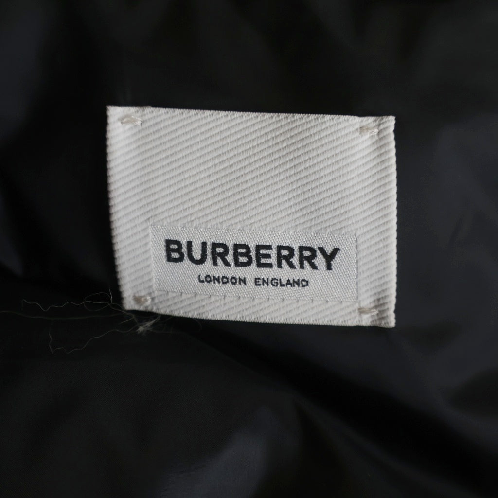 BURBERRY(バーバリー) LOCKWELL ロックウェル チェック柄切り替え 2WAY ダウンジャケット ベスト ブラック 8018731