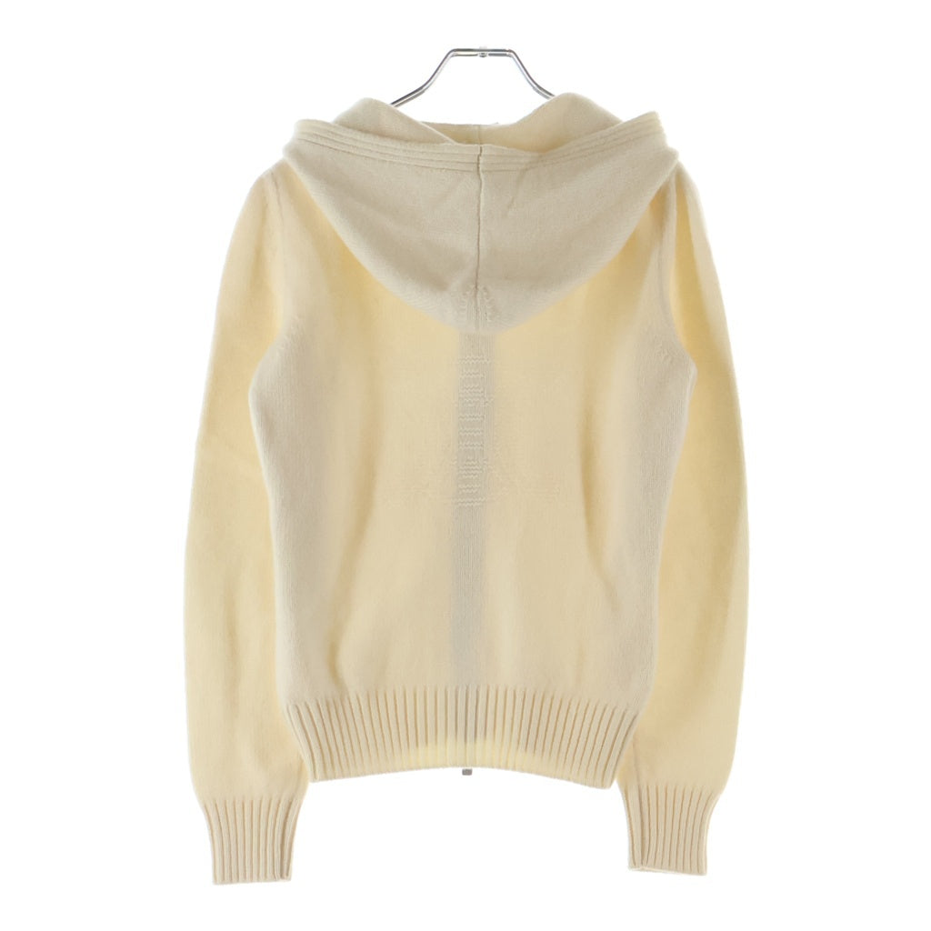 CELINE(セリーヌ) カシミヤニット ジップアップパーカー フーディー アイボリー 2 3835/0043 レディース