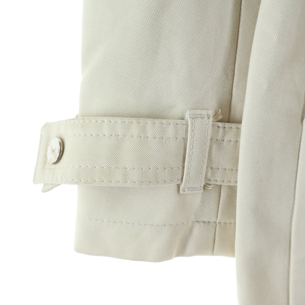 S MAX MARA(エス マックスマーラ) ダブルブレスト フーデッド ジップアップ コート アイボリー レディース
