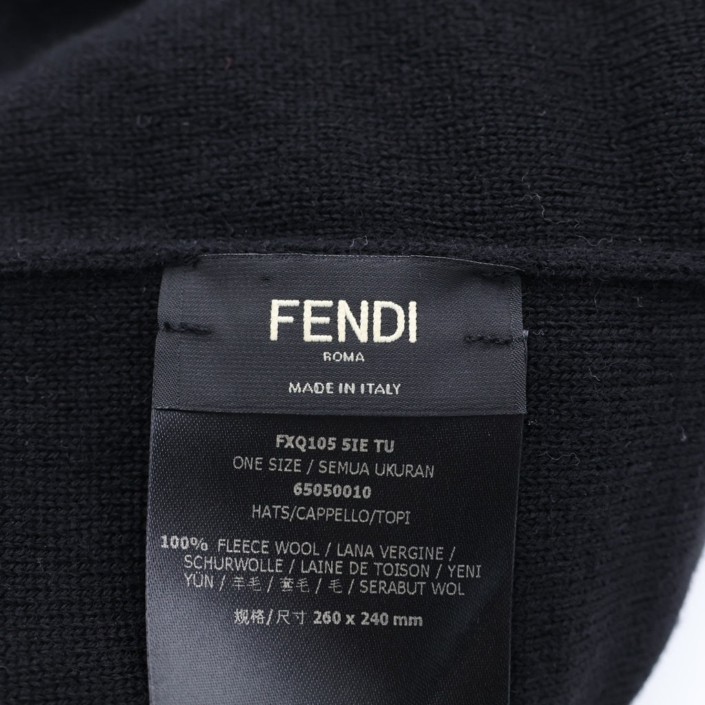 FENDI(フェンディ) モンスタービーニー 帽子 ブラック 65050010
