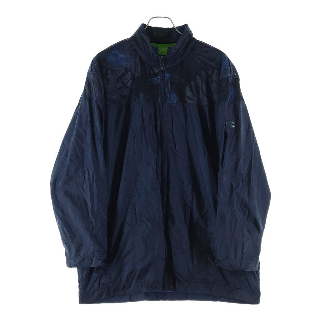 HUGO BOSS(ヒューゴボス) メッシュ切り替え ジップアップ ナイロン ジャケット ネイビー 10180779