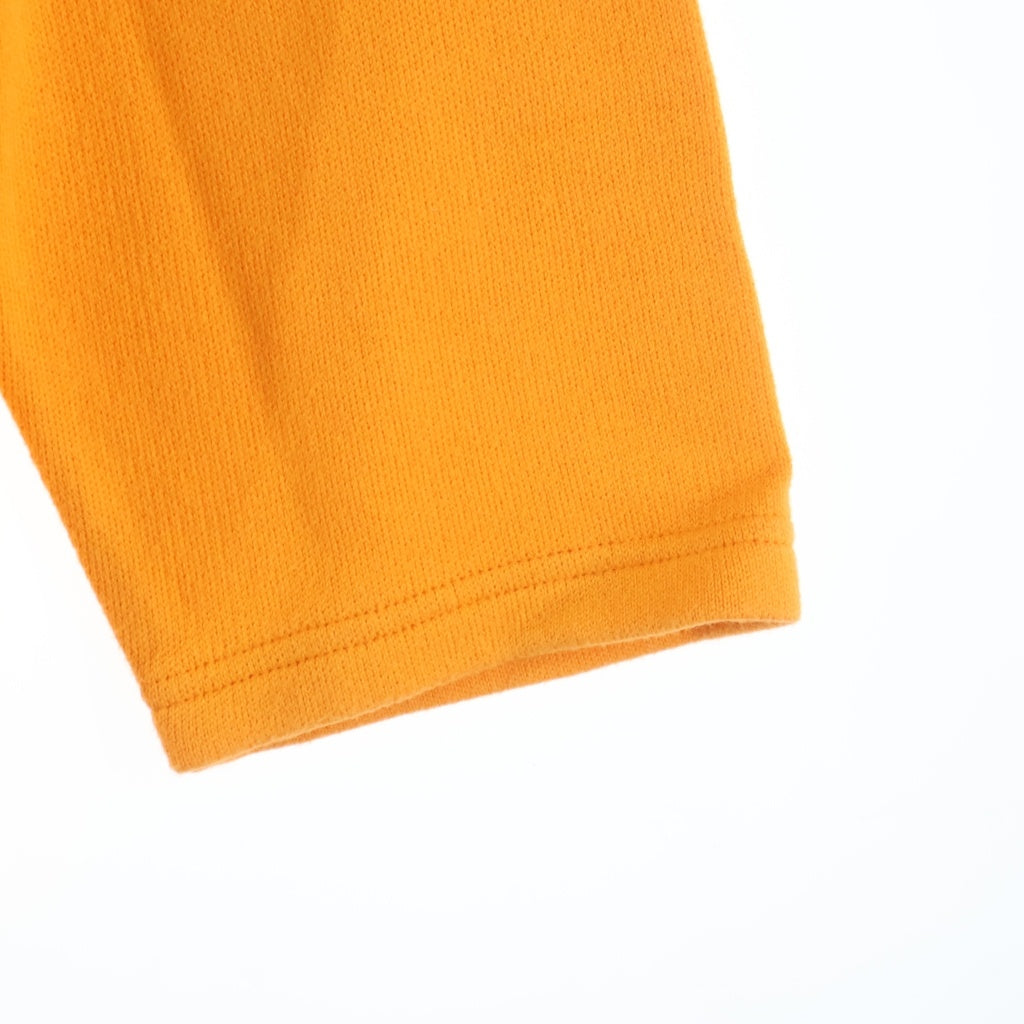 HERMES(エルメス) カシミヤ混 コットンニット ジップアップ パーカー オレンジ