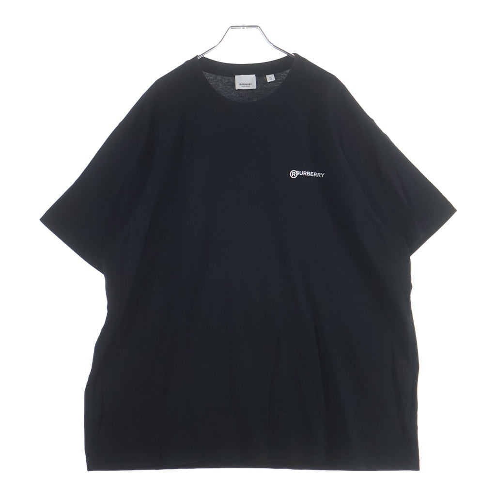 BURBERRY(バーバリー) ロゴプリント クルーネック 半袖Tシャツ カットソー ブラック 8025657
