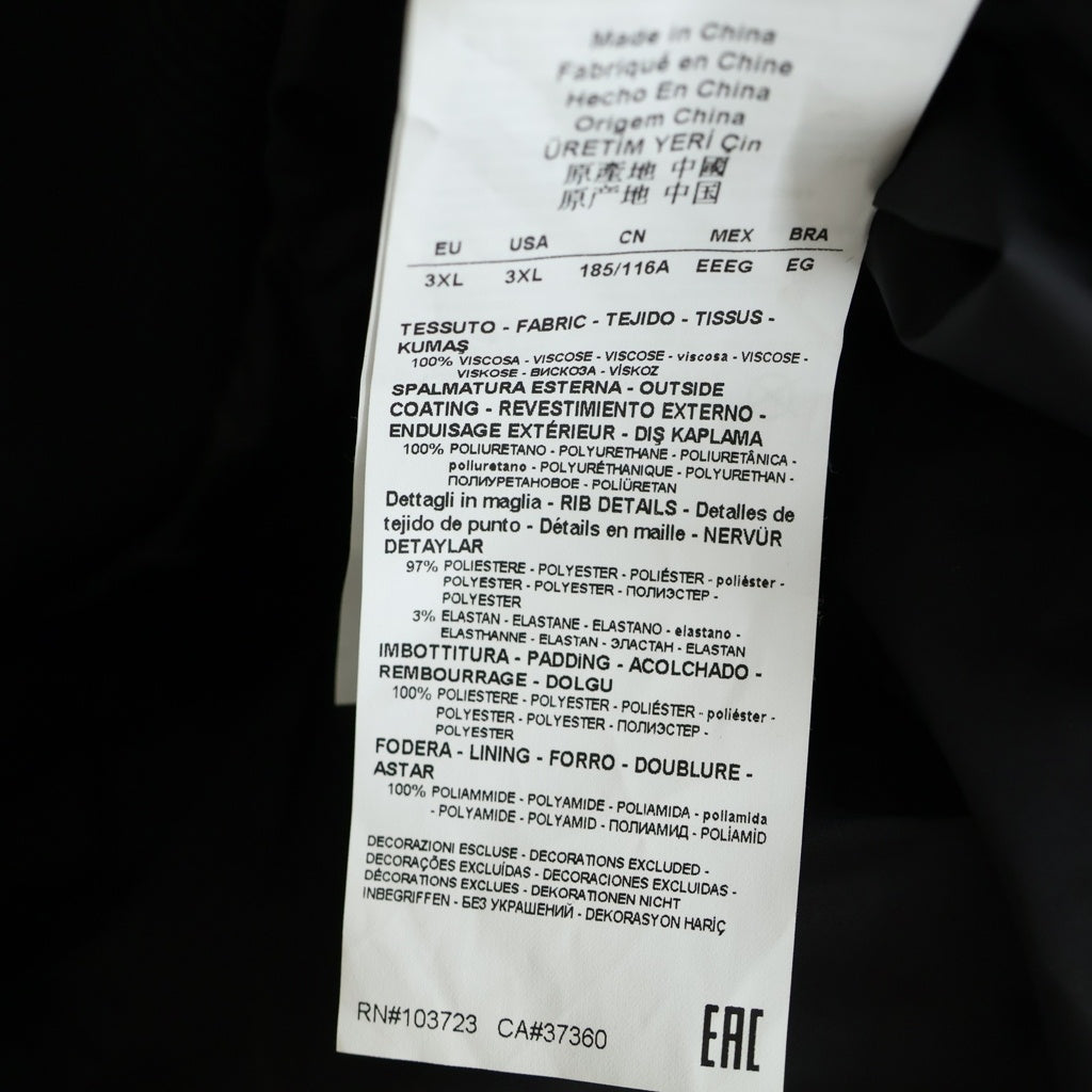 EMPORIO ARMANI(エンポリオアルマーニ) フェイクレザーブルゾン ジャケット ブラック #3XL 6YPB30 PNC0Z