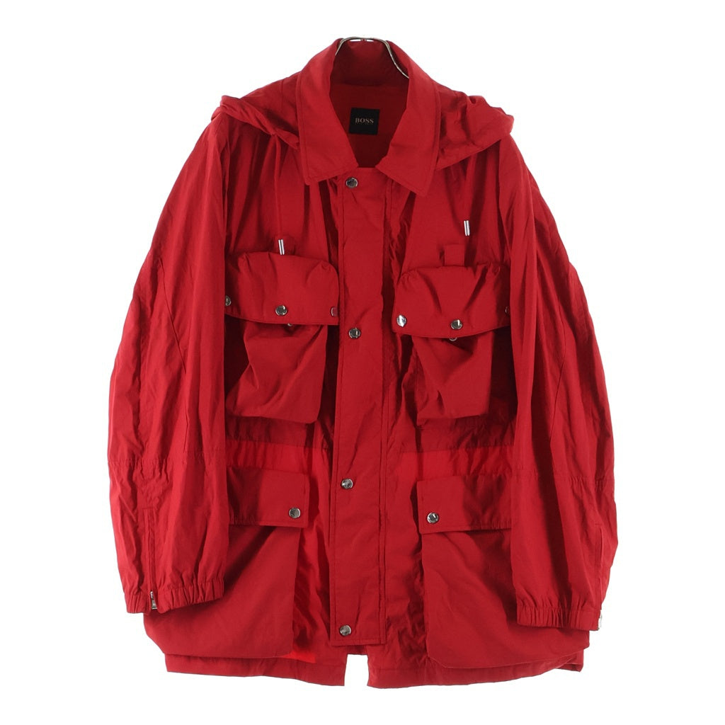 HUGO BOSS(ヒューゴボス) ナイロン ジップアップ ジャケット レッド 10214817