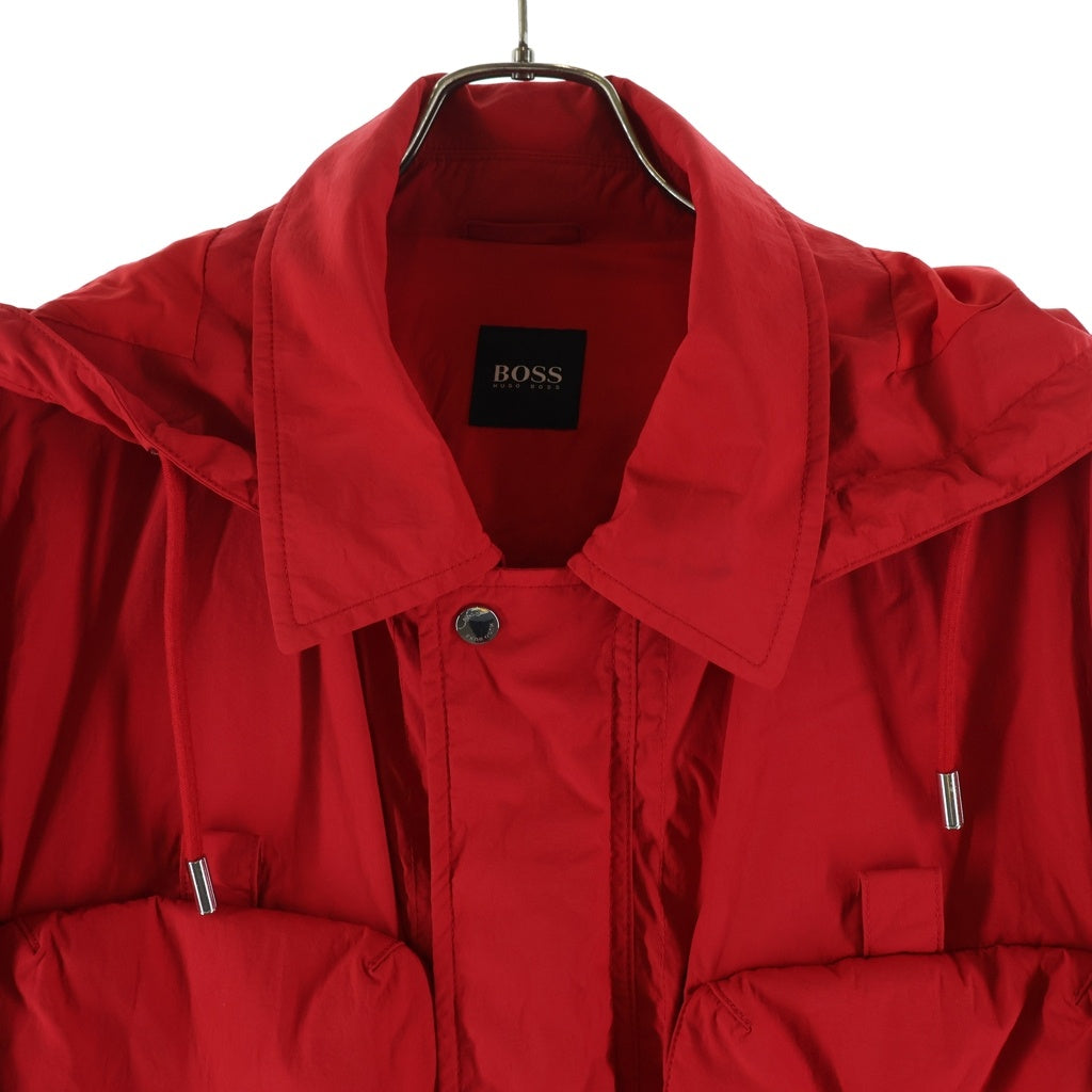 HUGO BOSS(ヒューゴボス) ナイロン ジップアップ ジャケット レッド 10214817