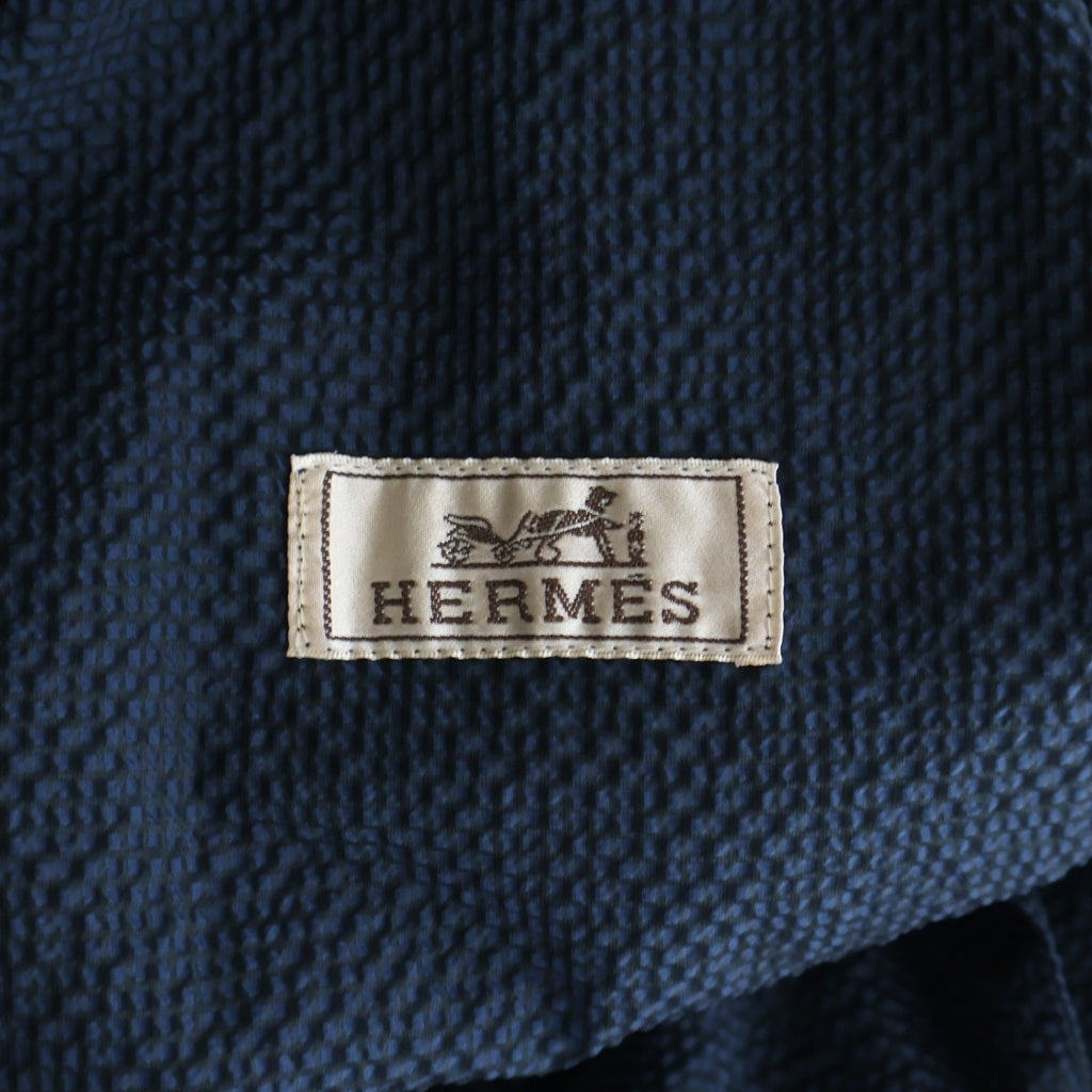 HERMES(エルメス) シアサッカー ジップアップ ナイロン ロング