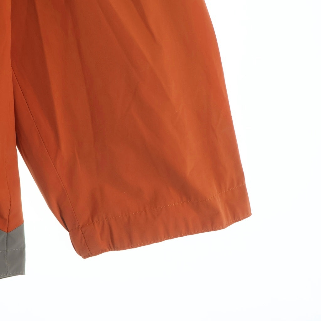 HERMES(エルメス) バイカラー ナイロン フーデッド ジップアップ ジャケット パーカー オレンジ/ベージュ